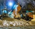 За минувшие сутки с улиц вывезли более 11 тысяч тонн снега