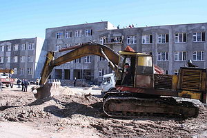 стройка школы в Азино